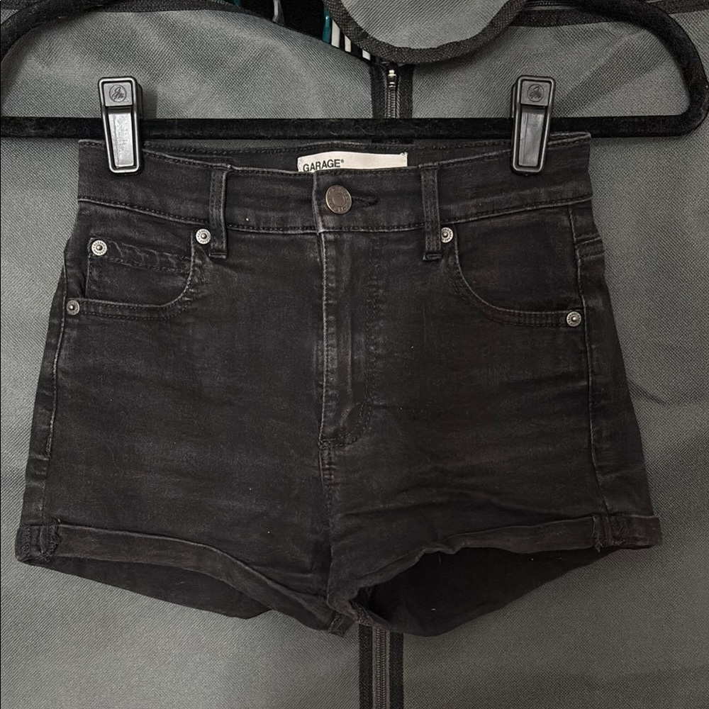Garage Black Denim Women's Shorts